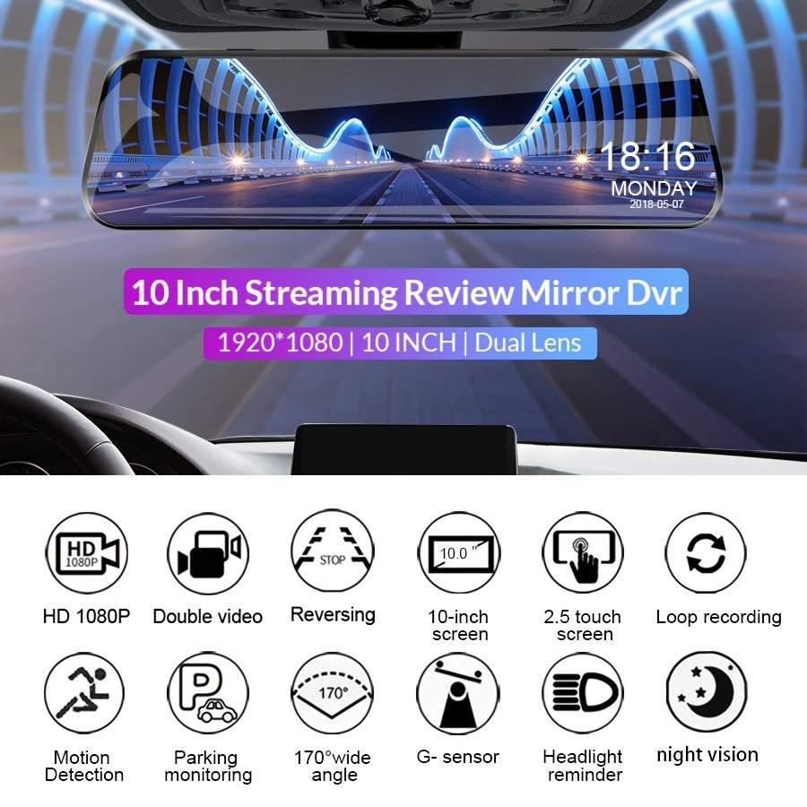 ClearPath | Dashcam med 1080P Foroptagelse og 720P Bagoptagelse