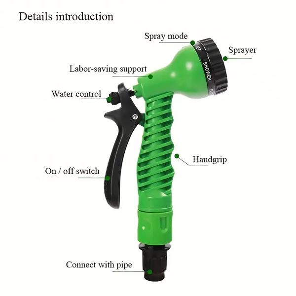 HoseMate | Udvidelig slange med 9-i-1 sprayhoved