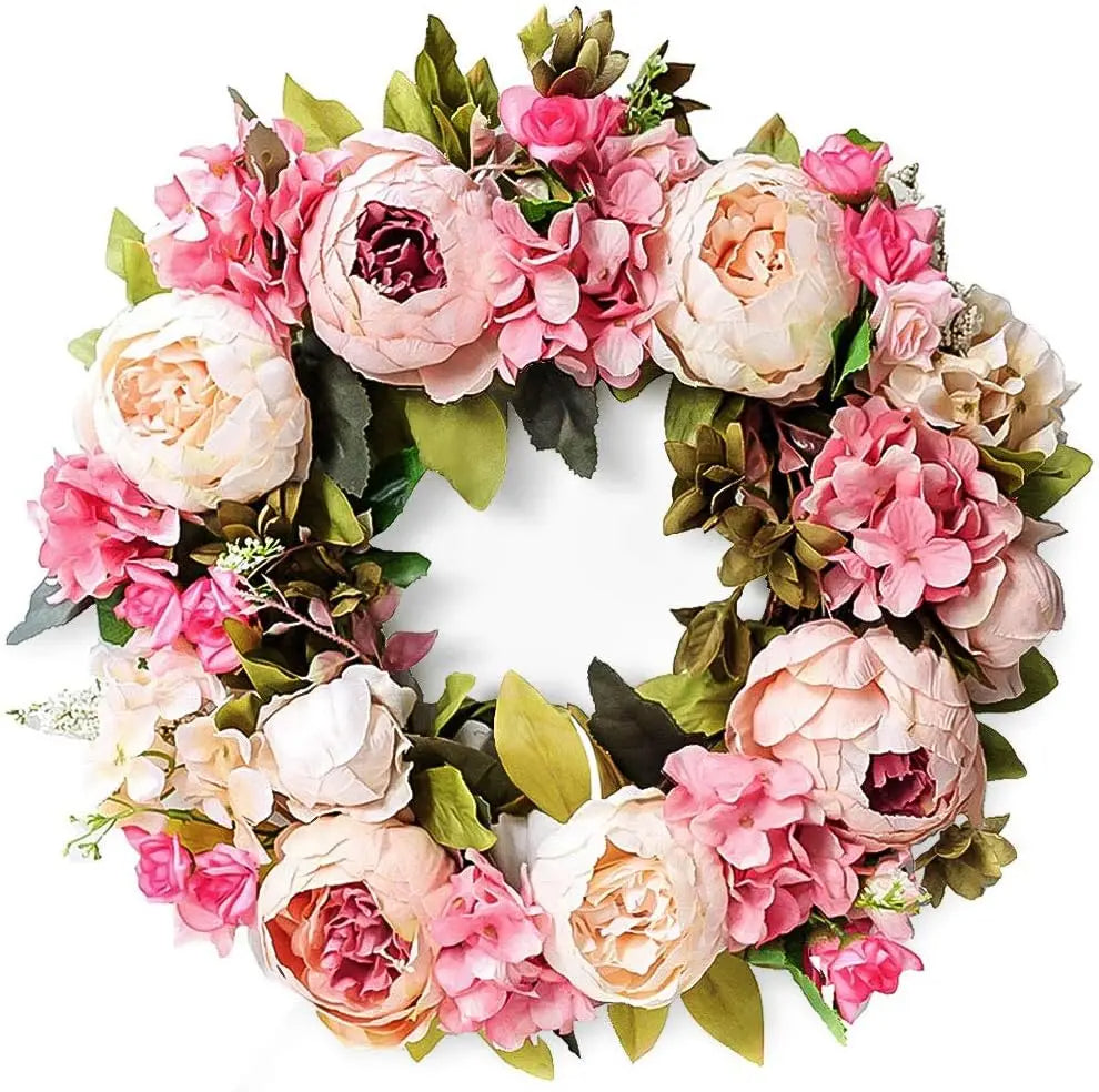 BloomRing | Tidless Peonieskrans til Dør & Væg