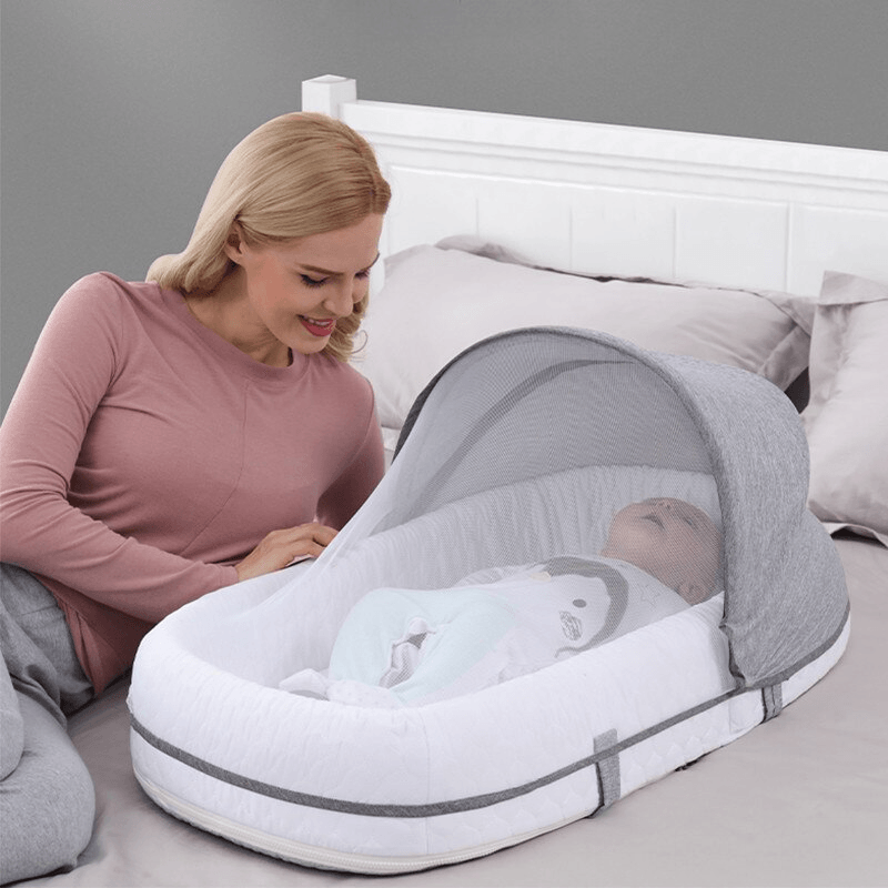 LittleNest | Foldbar Babyseng – Tryg Søvn & Myggebeskyttelse