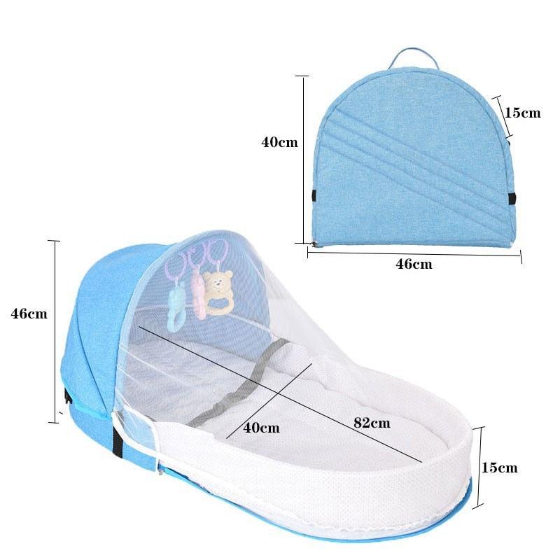 LittleNest | Foldbar Babyseng – Tryg Søvn & Myggebeskyttelse