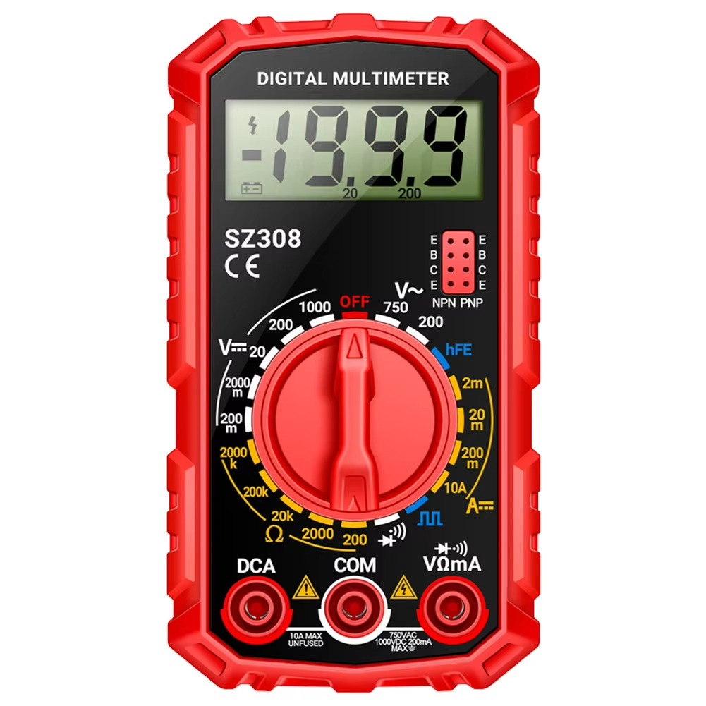 ExactVolt | Elektrisk testkit med digitalt multimeter Rød Nuvenci.dk
