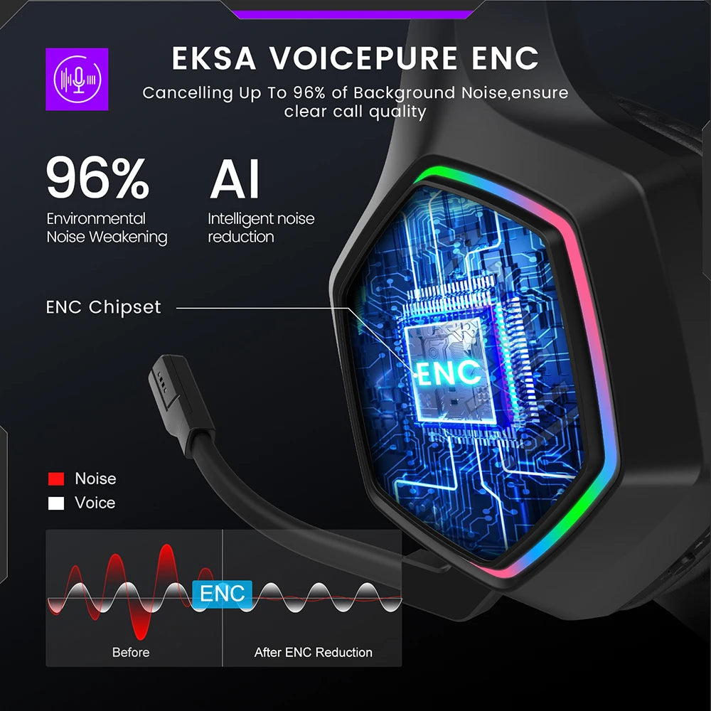 GamePulse | Ultra-Lav Latens Gaming-Headset med Surround-lyd