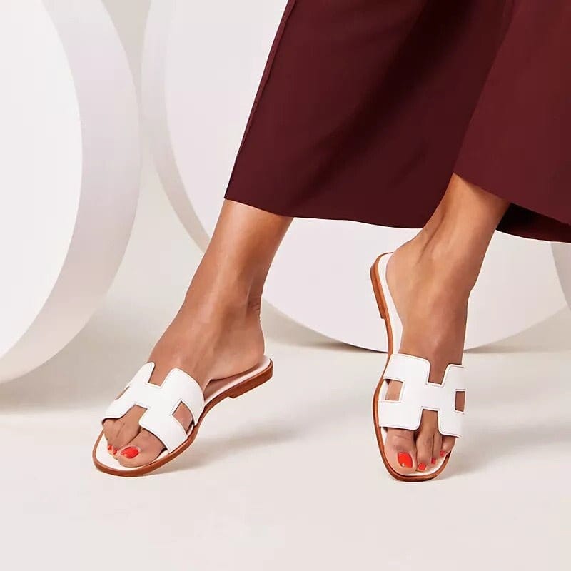 Kayla | Flade Damehaussko med Tidløst Elegant Design