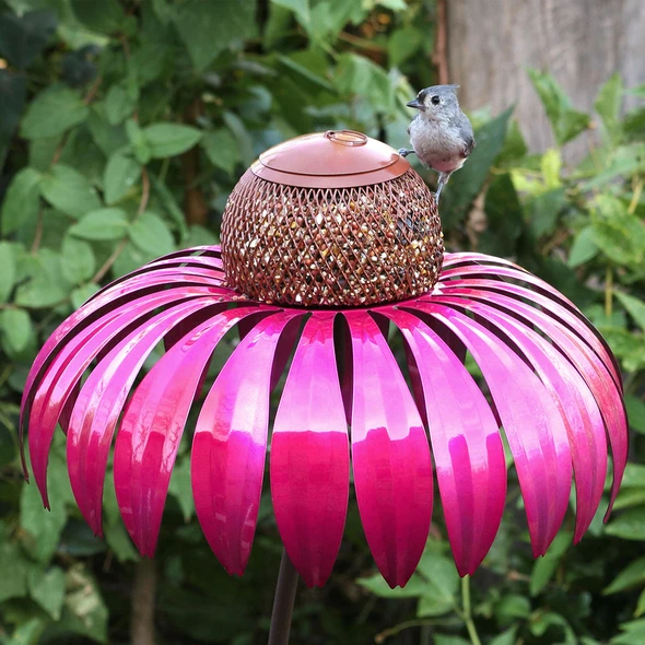 PetalPerch | Stilfuld fuglefoderstation i blomstermotiv