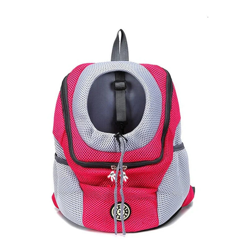 FetchPack | Hundetransportrygsæk – Komfort og Sikkerhed Rød 0-5 Kg (30x34x16cm) Nuvenci.dk