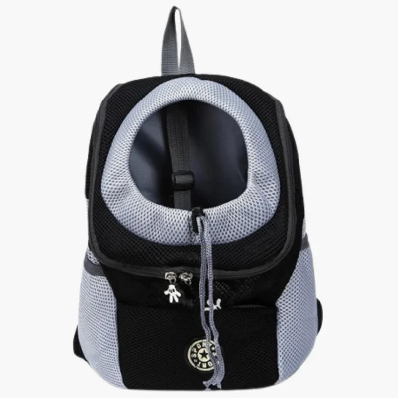 FetchPack | Hundetransportrygsæk – Komfort og Sikkerhed Sort 0-5 Kg (30x34x16cm) Nuvenci.dk