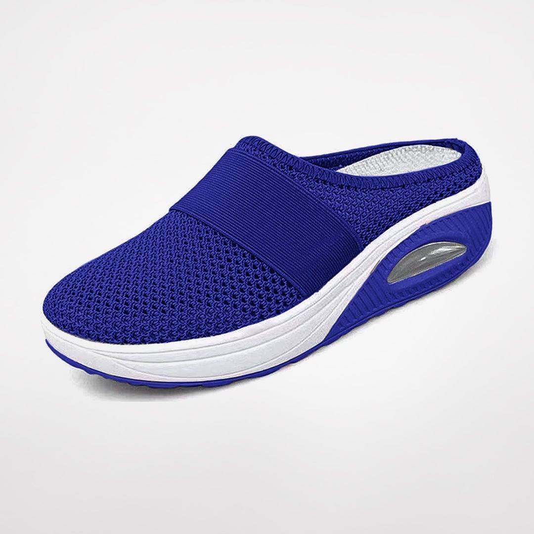 FlexiComfort | Orthopediske Hjemmesko Dame Non-Slip Design for Daglig Komfort Blå Nuvenci.dk