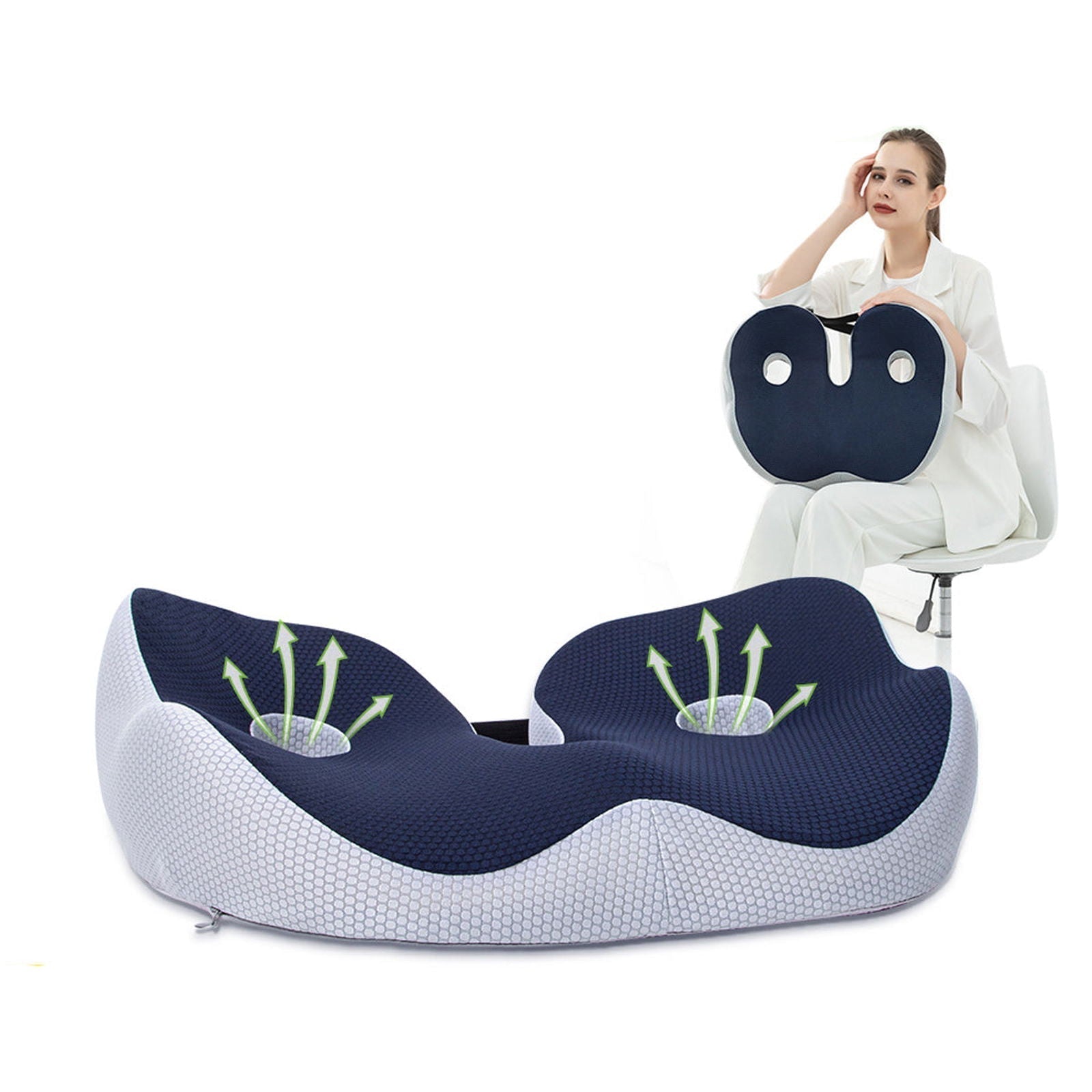 FlexiSeat | Justerbart Ergonomisk Siddepude Nuvenci.dk