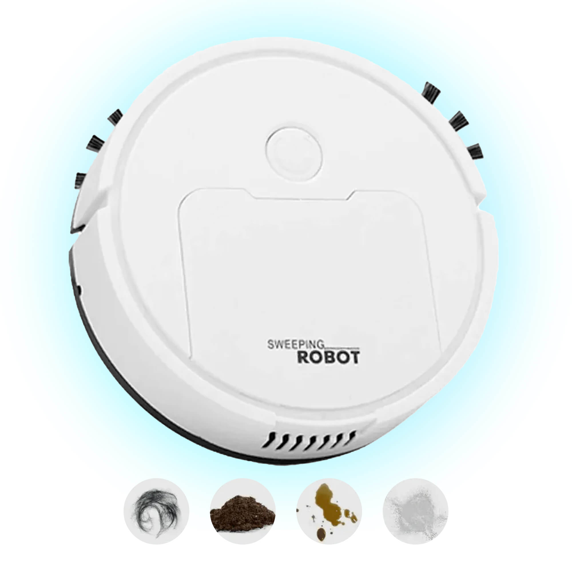 FloorGenie | Robotstøvsuger – Automatisk Fejning, Støvsugning & Mopning Hvid Nuvenci.dk