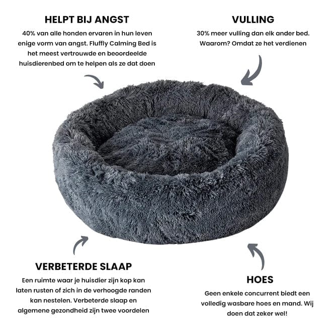 FluffyNest | Beroligende kæledyrsseng Nuvenci.dk