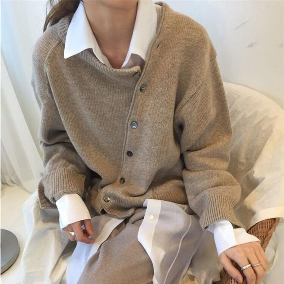 Franka | Komfortabel Strikcardigan Nuvenci.dk