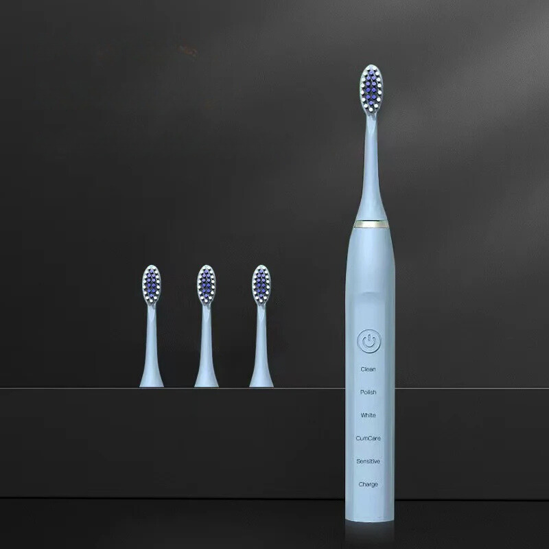 FreshVibe | Sonic Tandbørste med Langtidsholdbare Børstehoveder Blå Nuvenci.dk
