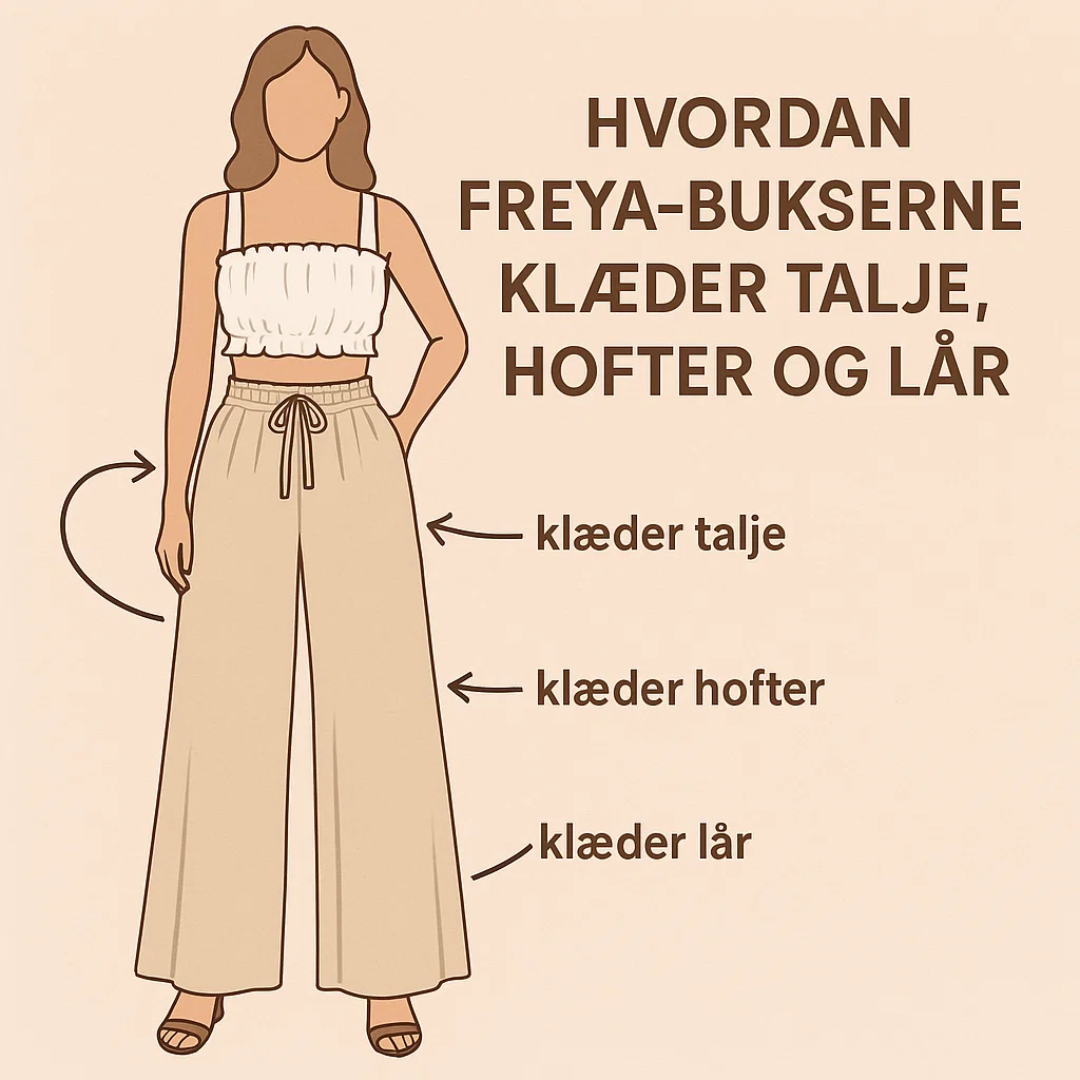 Freya | Elegante Bukser med Løs Komfort | Damemode Nuvenci.dk
