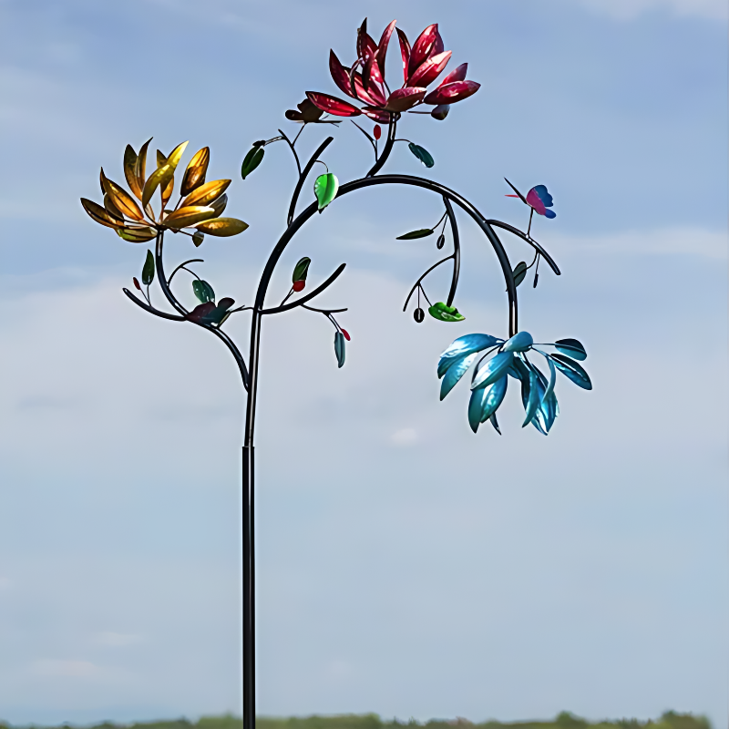 GardenDance | Farverigt vindspil med sommerfugle & blomster Nuvenci.dk
