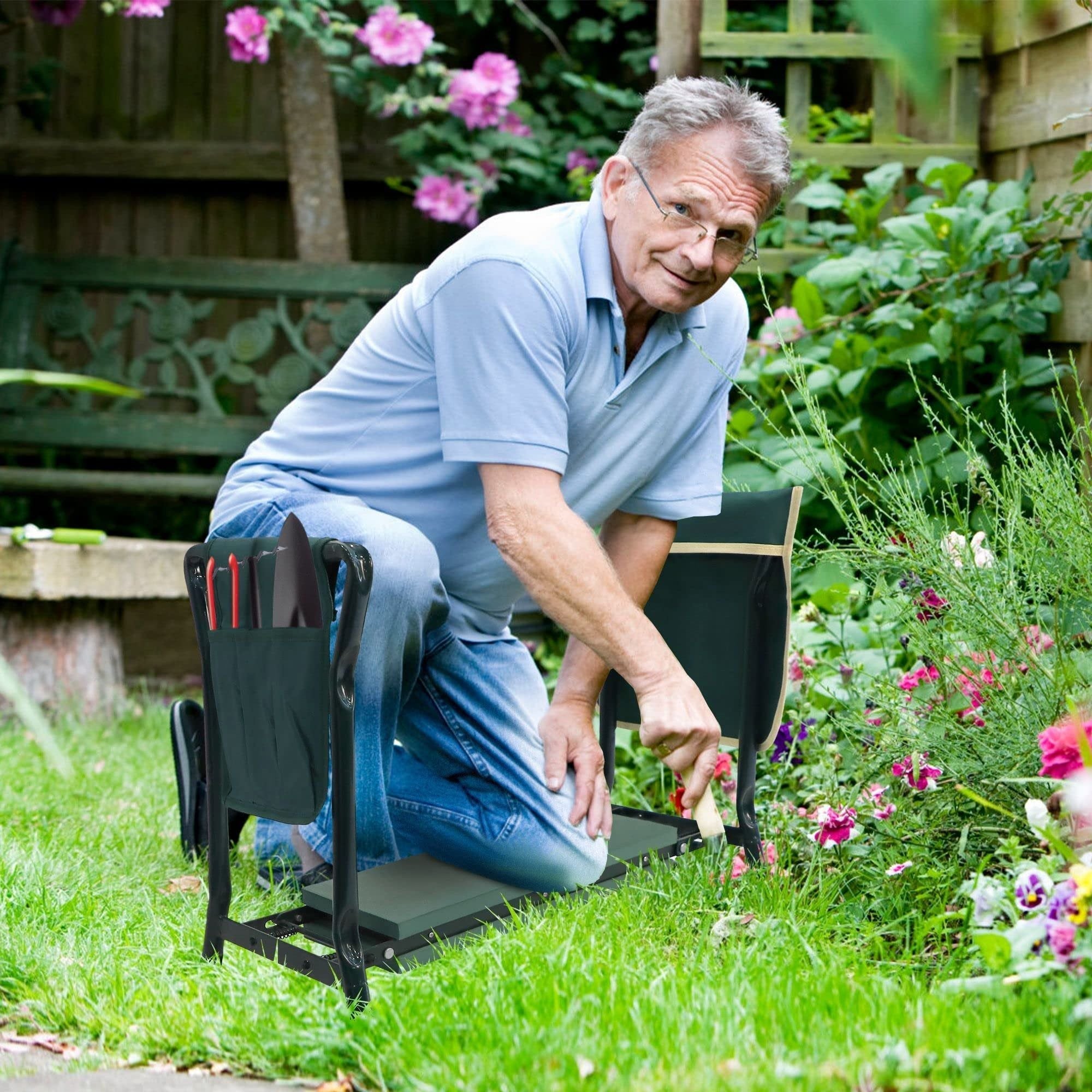 GardenEase - Fældbart Knæ Og Siddeapparat Nuvenci.dk