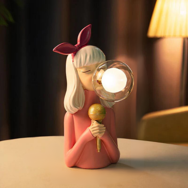 GleamGlow | Bordlampe – Perfekt til Stue og Soveværelse Hazel Nuvenci.dk