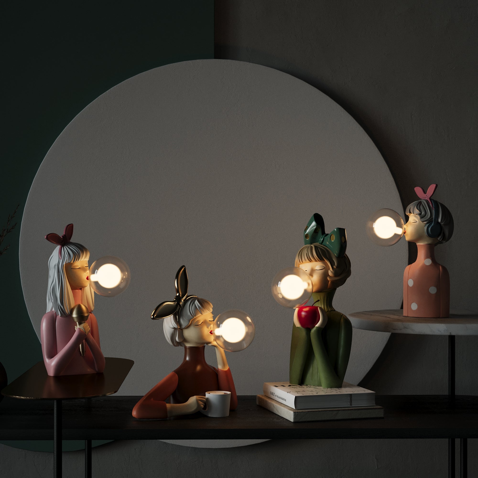 GleamGlow | Bordlampe – Perfekt til Stue og Soveværelse Nuvenci.dk