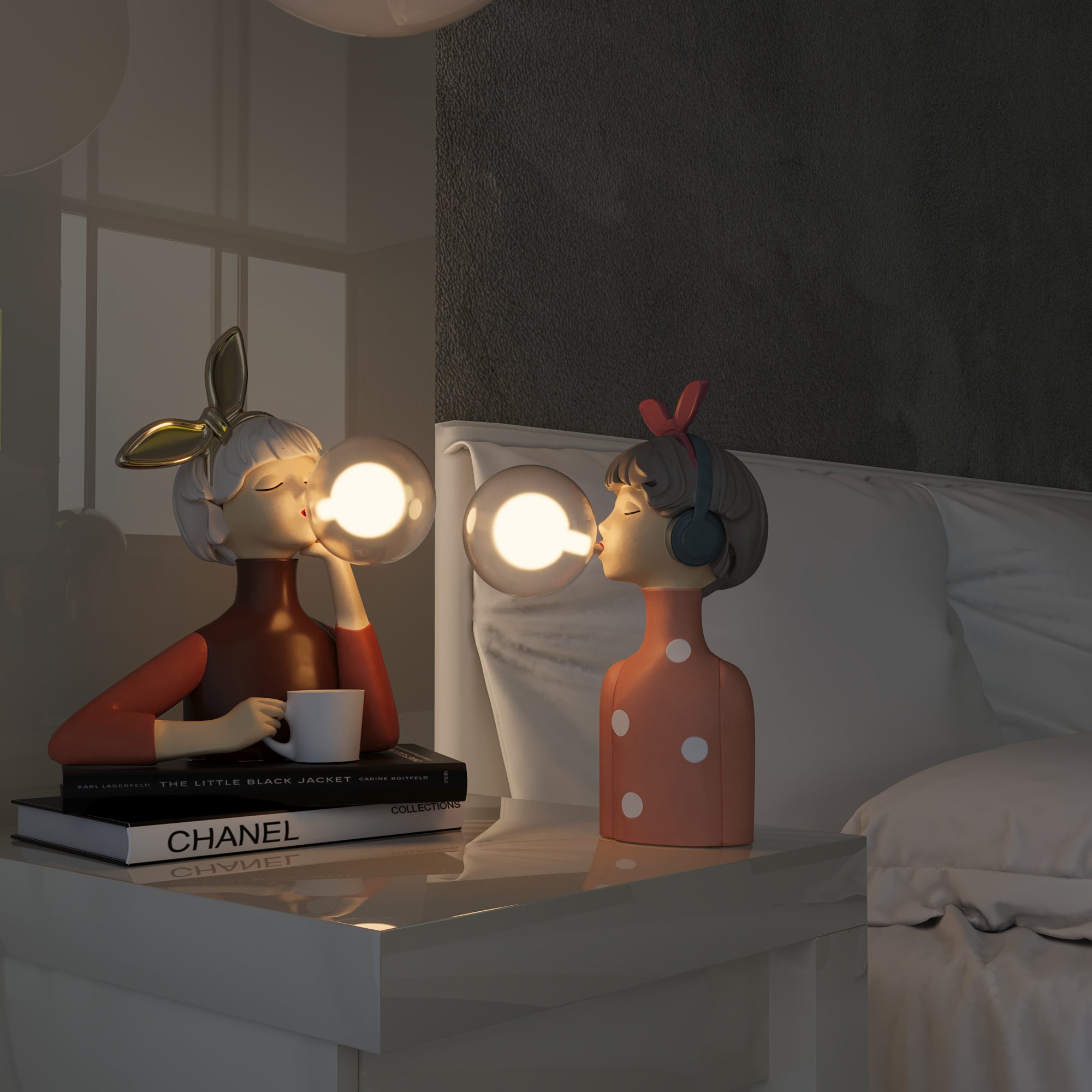 GleamGlow | Bordlampe – Perfekt til Stue og Soveværelse Nuvenci.dk