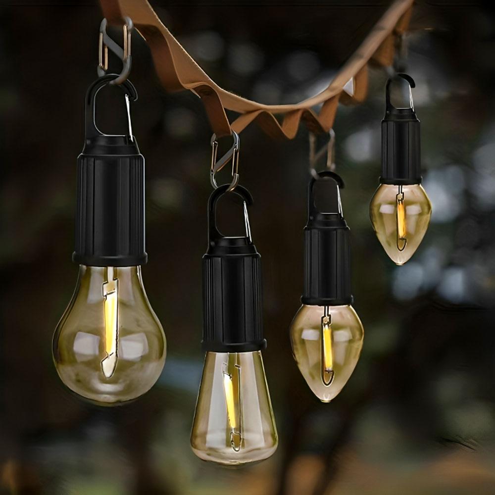 GlowCamp | Genopladelig Retro-lampe til indendørs og udendørs brug Nuvenci.dk