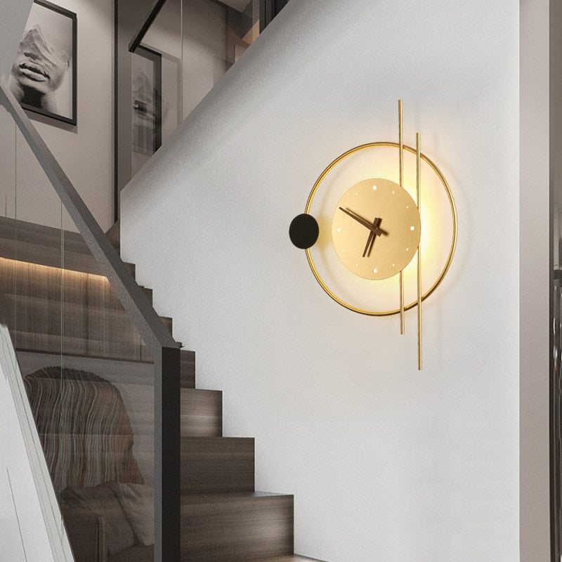 GlowClock | Moderne Væglampe Med Ur Nuvenci.dk