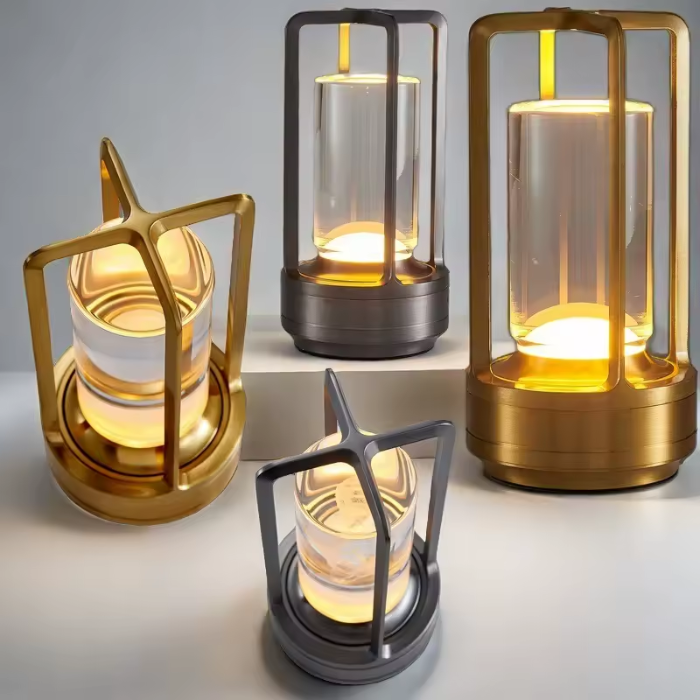 GlowEase | LED Bordlampe – Justerbar Hyggebelysning Nuvenci.dk