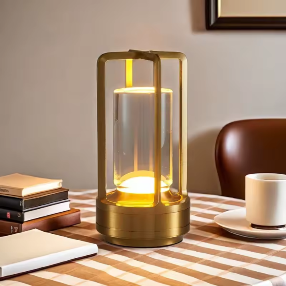 GlowEase | LED Bordlampe – Justerbar Hyggebelysning Nuvenci.dk