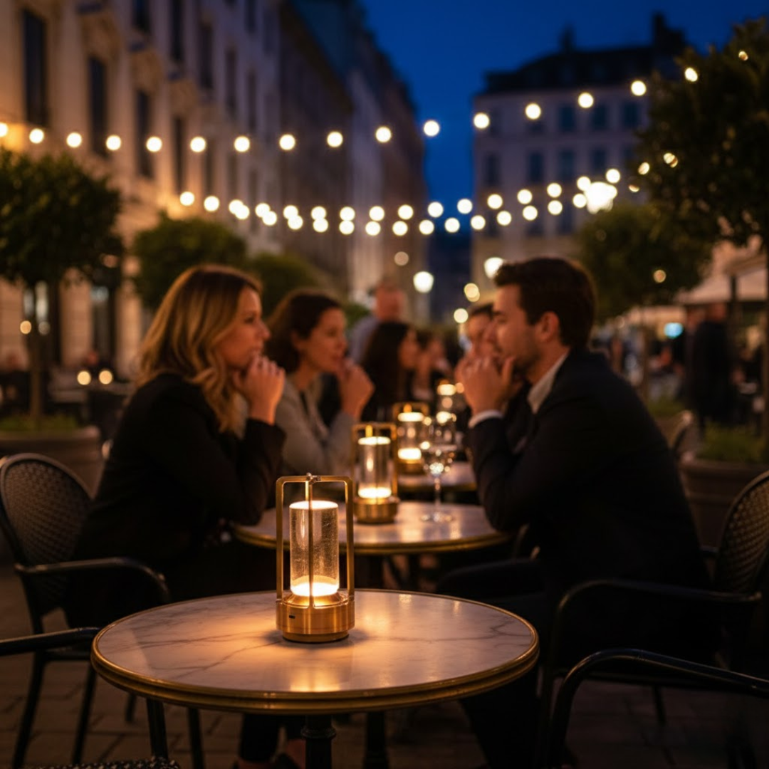 GlowEase | LED Bordlampe – Justerbar Hyggebelysning Nuvenci.dk
