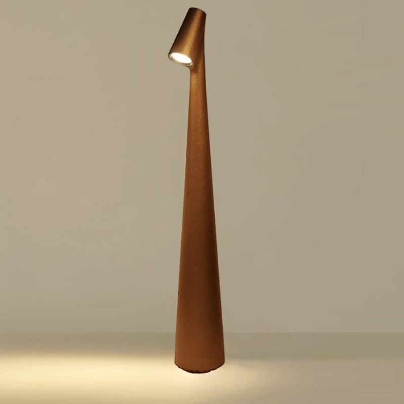 Glowline - Kordeløs Bordlampe Med Slank Profil Brun Nuvenci.dk