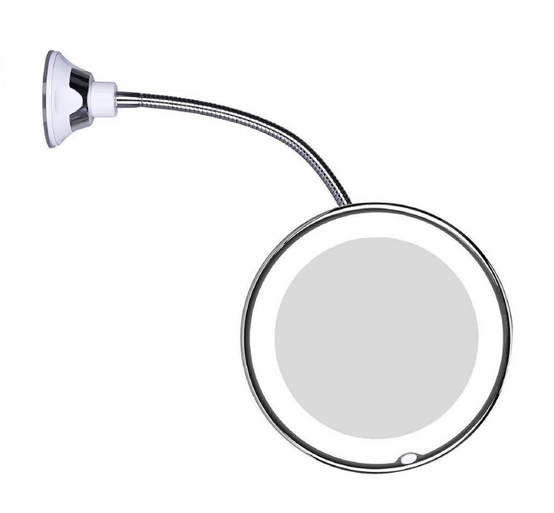 GlowMirror | Fleksibelt Makeup Spejl med Dagslys-LED Nuvenci.dk