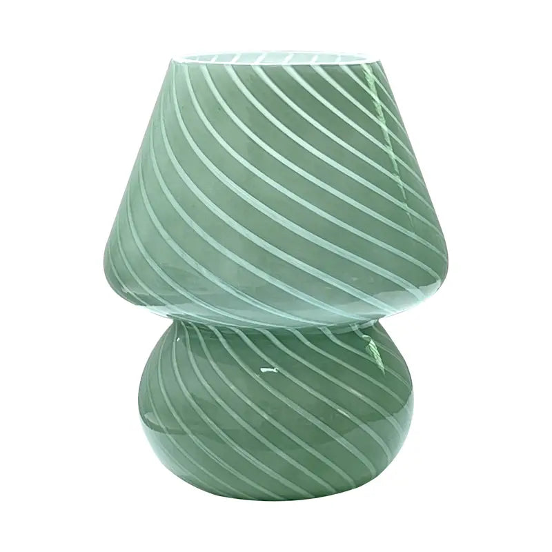 GlowMushroom | Kreativ og Vintage Murano-Svampe Lampe Grøn Nuvenci.dk