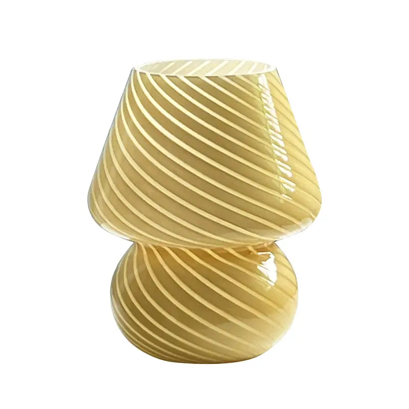 GlowMushroom | Kreativ og Vintage Murano-Svampe Lampe Gul Nuvenci.dk
