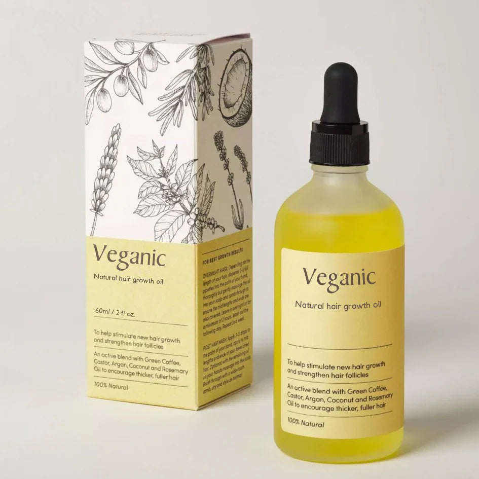 HairGlow | Naturlig Vegansk Hårolie Nuvenci.dk