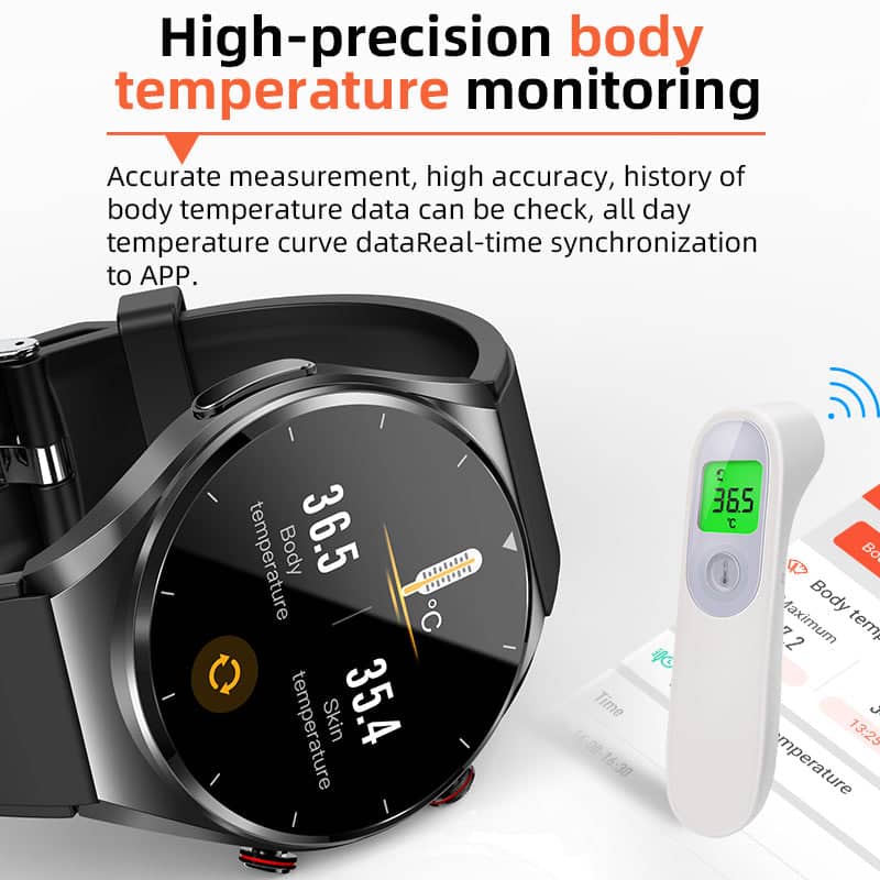 HealthPulse | Smartwatch – Hjertemonitor & Sundhedsoverblik Nuvenci.dk