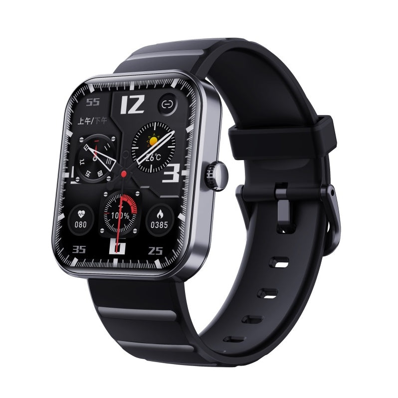 HealthSync | Avanceret sundhedsovervågnings-smartwatch F21pro Sort Nuvenci.dk