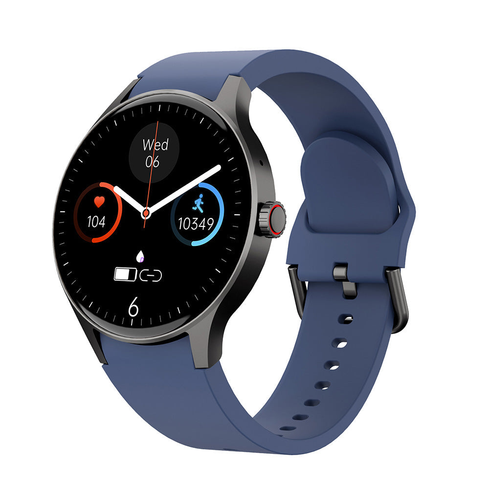 HealthSync | Avanceret sundhedsovervågnings-smartwatch Y80 Dunstblå Nuvenci.dk