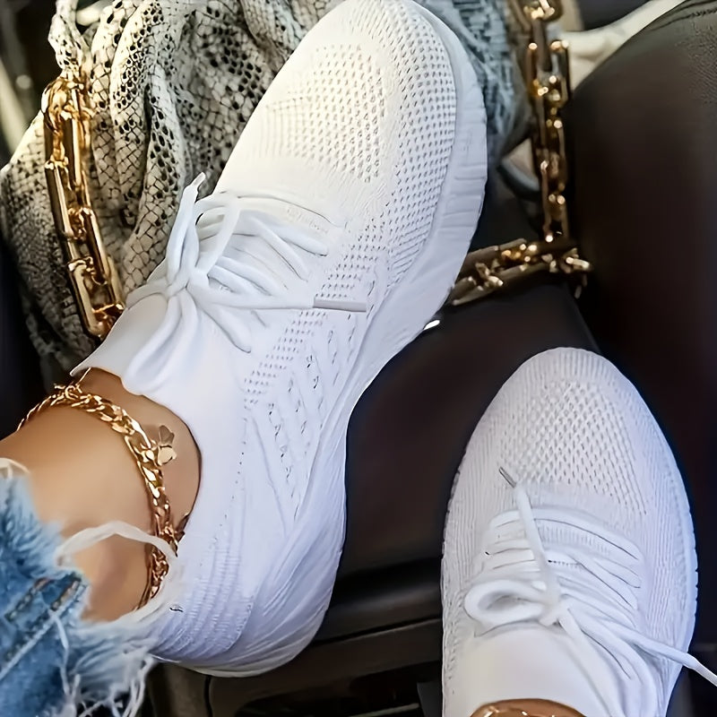 Heather | Åndbare Dame Sneakers til Hverdagskomfort Hvid Nuvenci.dk