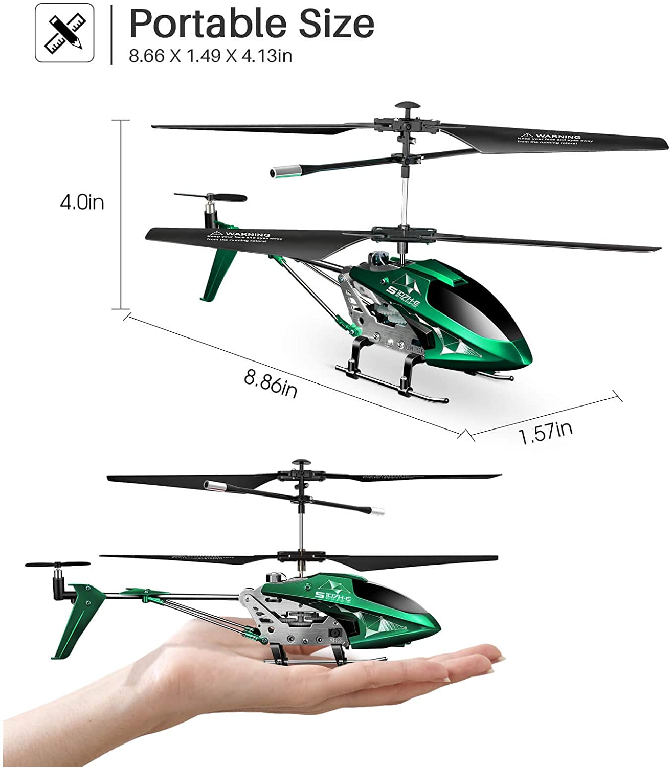 HeloFly | S107H Fjernbetjening Helikopter Nuvenci.dk