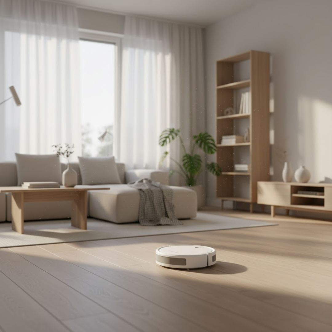 HomeSweep | Robotstøvsuger – Stille og Effektiv Rengøring Nuvenci.dk
