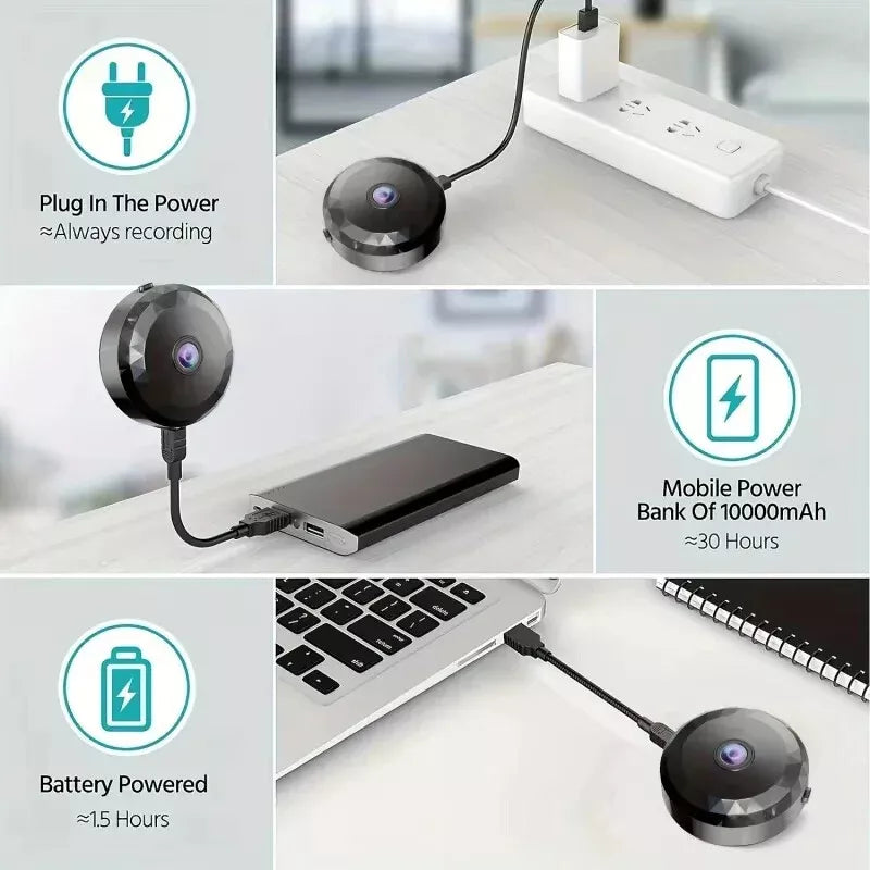 HomeWatch | Magnetisk Mini-Overvågningskamera med App-Styring Nuvenci.dk