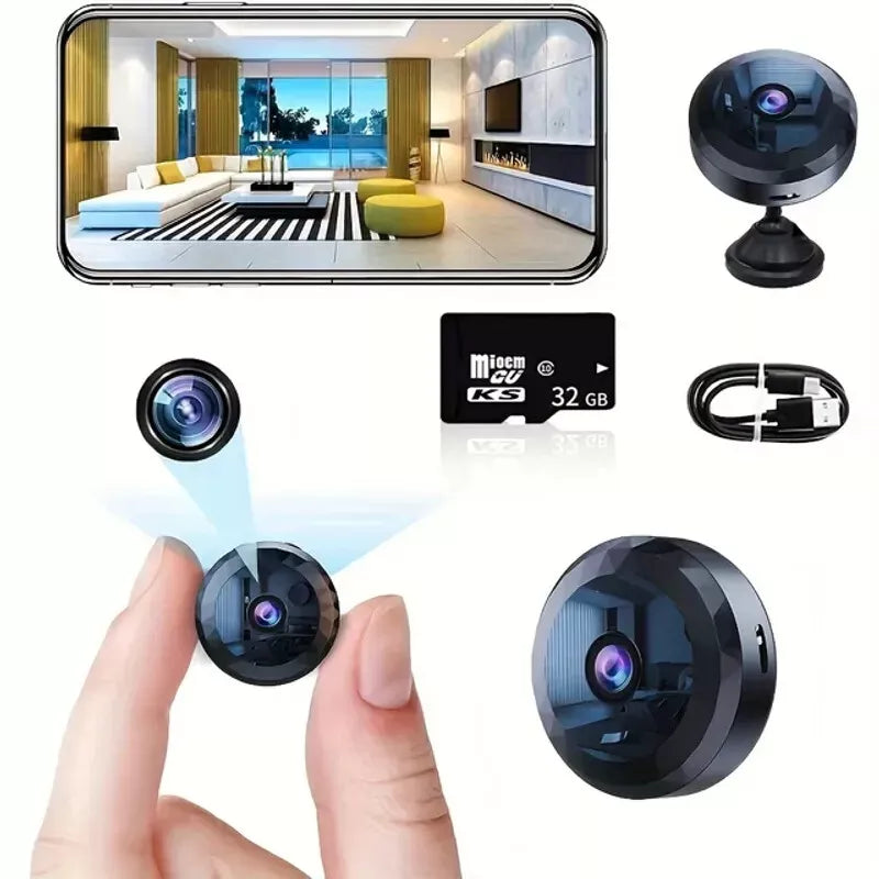 HomeWatch | Magnetisk Mini-Overvågningskamera med App-Styring Nuvenci.dk