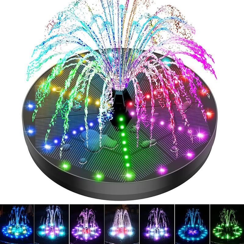 ZenSplash | Solbrønd med 60 LED-lys
