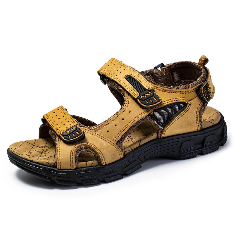 Jeffrey | Støttende Udendørs Sandal Beige Nuvenci.dk