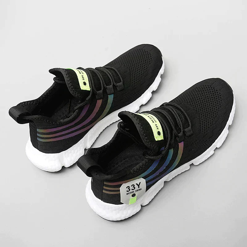 Jone | Åndbare Komfort-Sneakers til Unisex Sort Nuvenci.dk