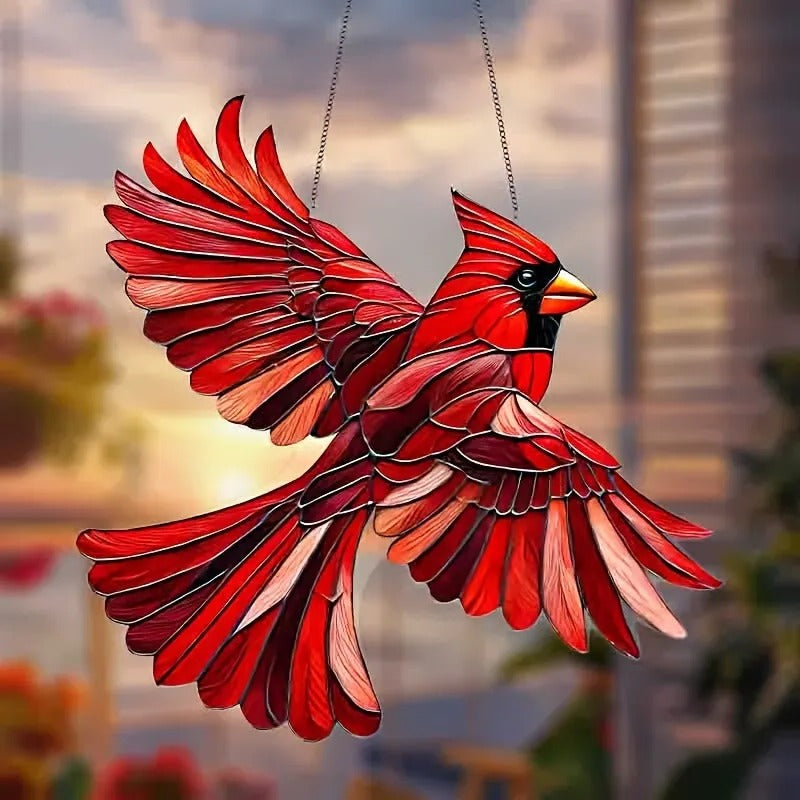 JoyWings | Farverig vinduesophæng med kolibri-solfangere Kardinal Nuvenci.dk