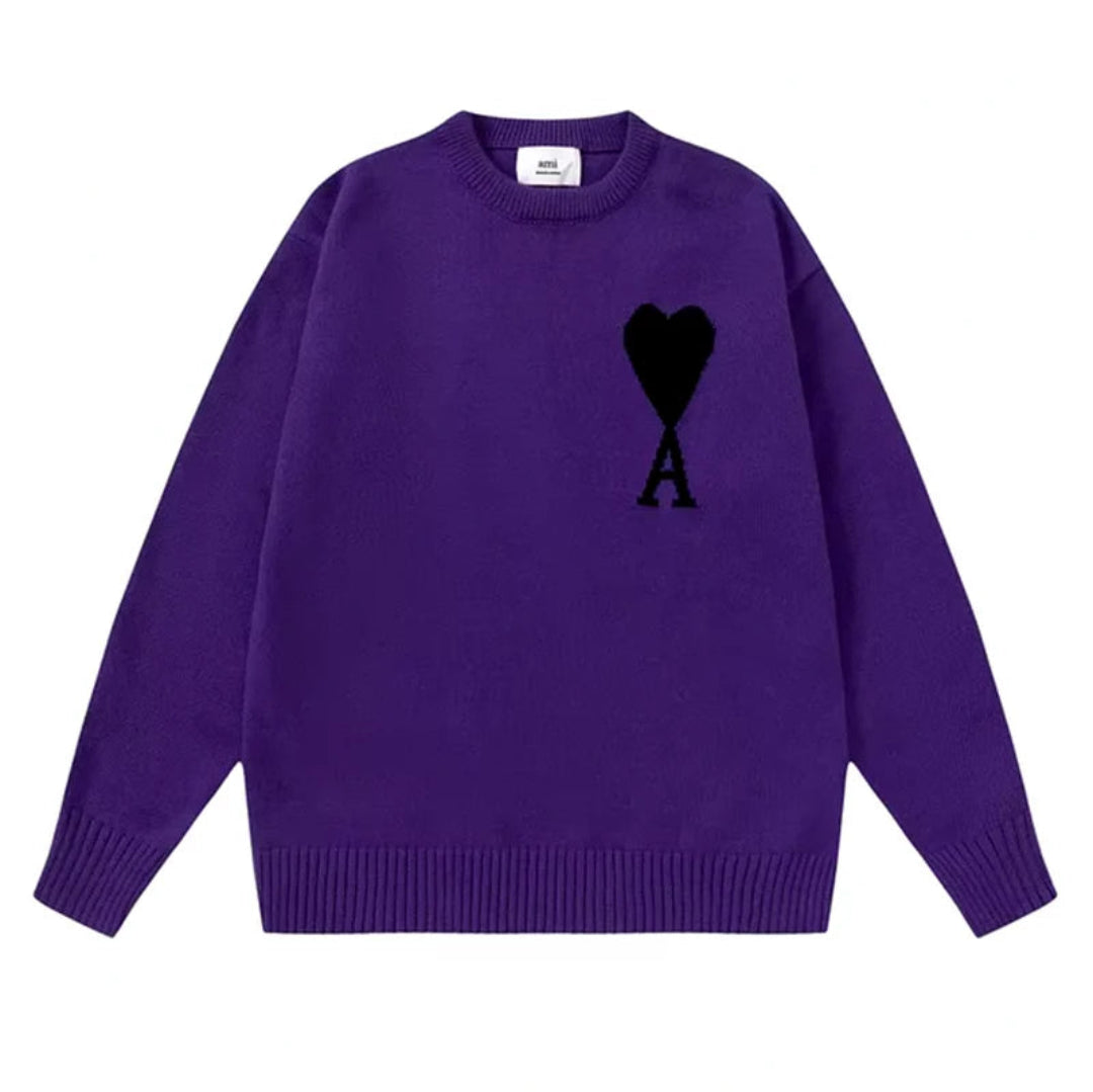 Kelly | Dame Sweater – Blød Varm Hverdagskomfort Lilla Nuvenci.dk