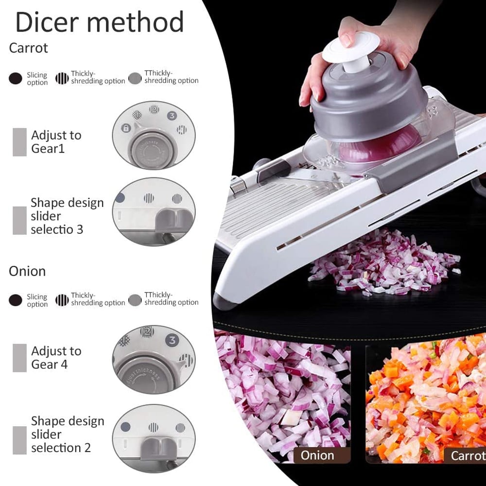 KitchenMaster | Hurtig, Præcis og Sikker Grøntsagsslicer Nuvenci.dk