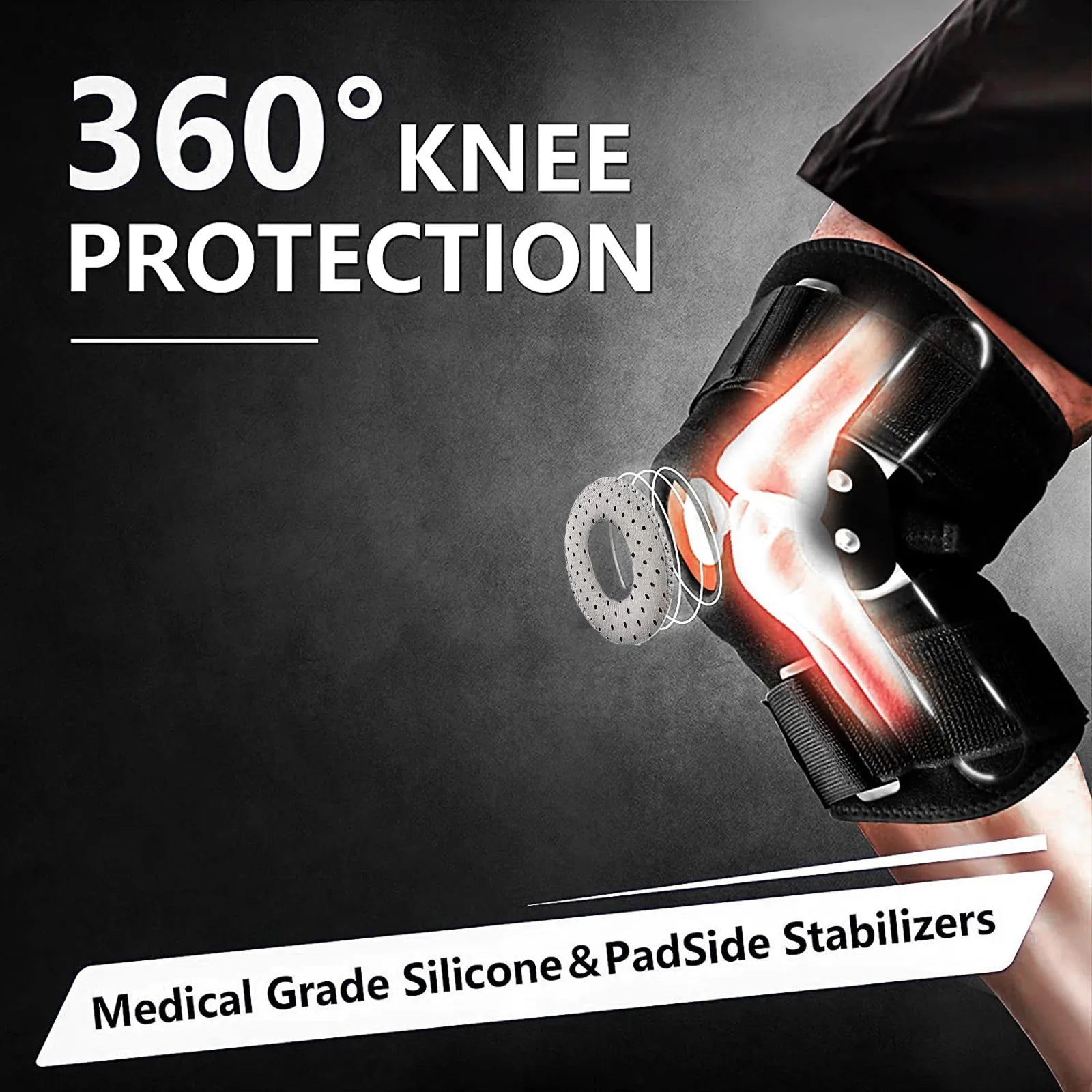 KneeShield | Justerbar knæbandage med optimal støtte Nuvenci.dk