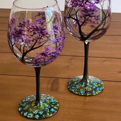LeafGrace | Vinglas – Sæsoninspireret design der løfter borddækning Efterår Glas med stilk Nuvenci.dk