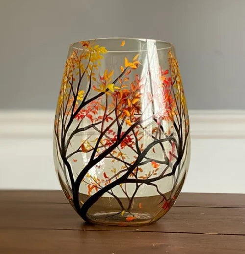 LeafGrace | Vinglas – Sæsoninspireret design der løfter borddækning Sommer Glas uden stilk Nuvenci.dk